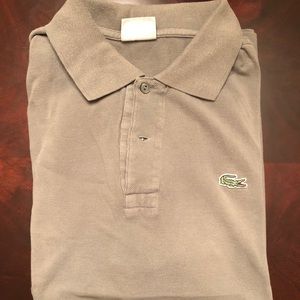 Heather Gray Lacoste Polo
